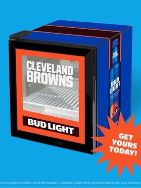 Bud Light x Cleveland Browns Mini “Victory” Fridge - Limited Edition